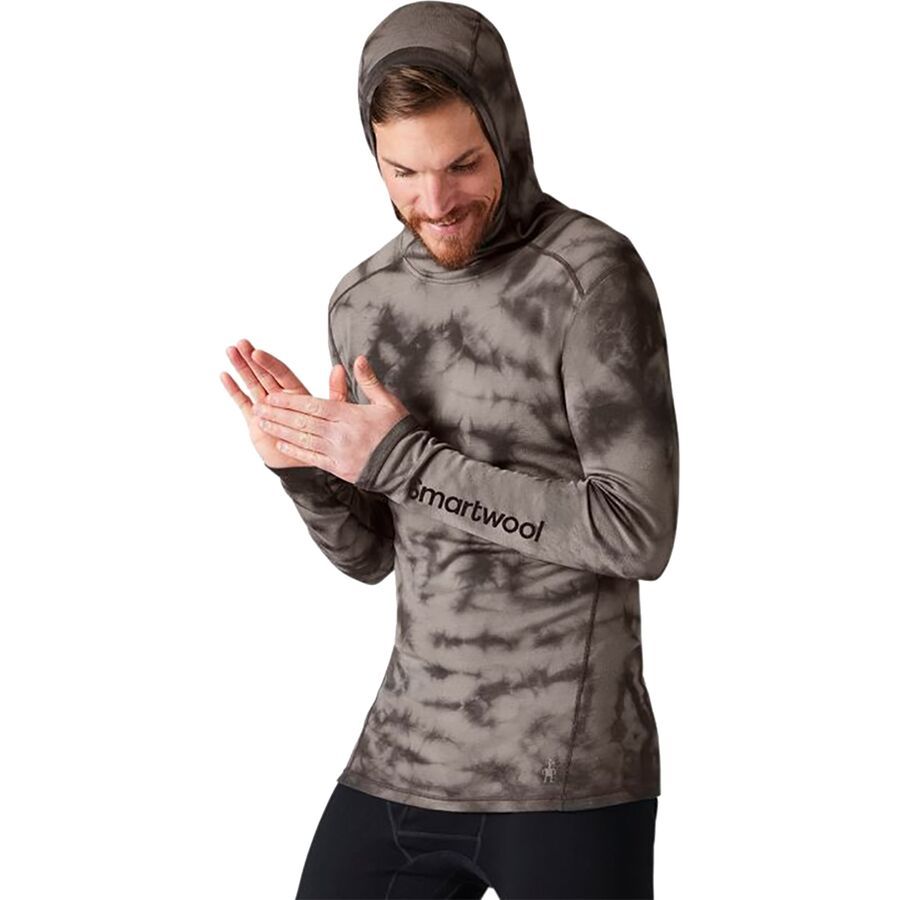 Merino 250 Baselayer Plant-Based Dye Logo Hoodie - Men's