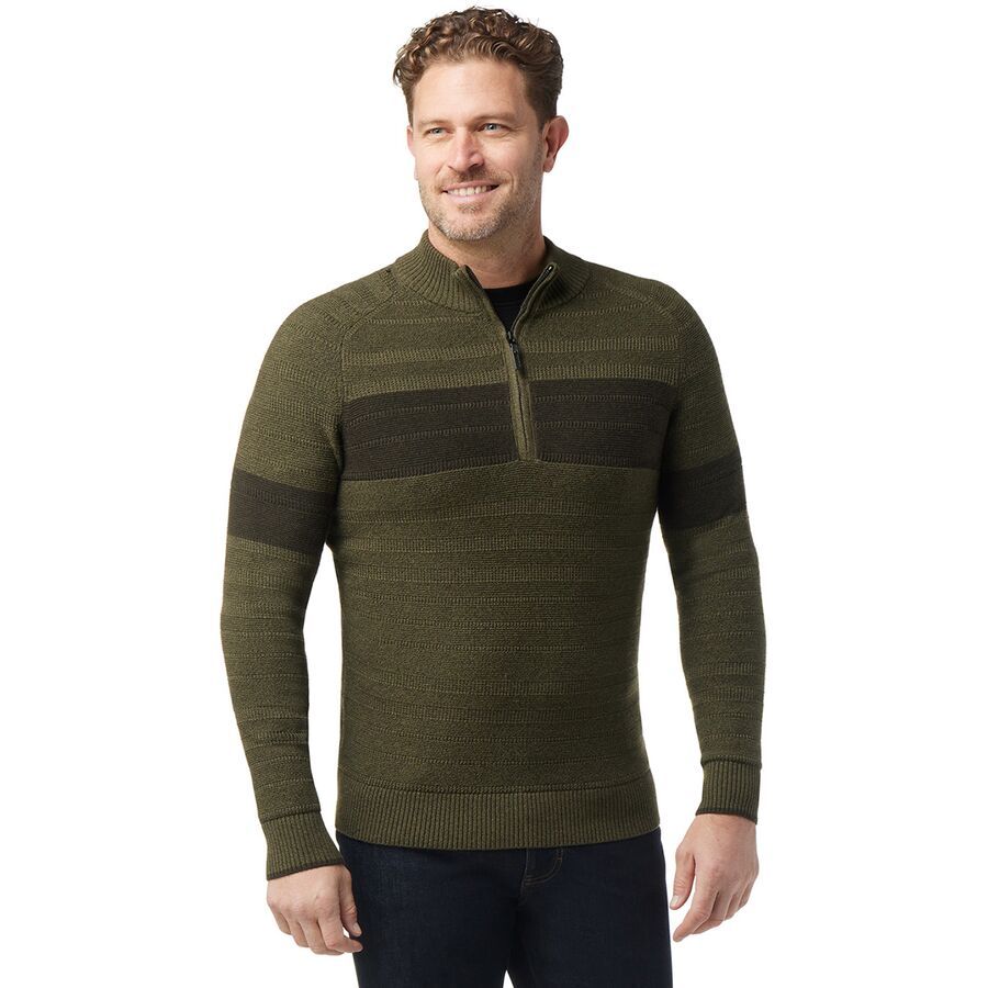 Ripple Ridge Stripe 1/2-Zip Sweater - Men's