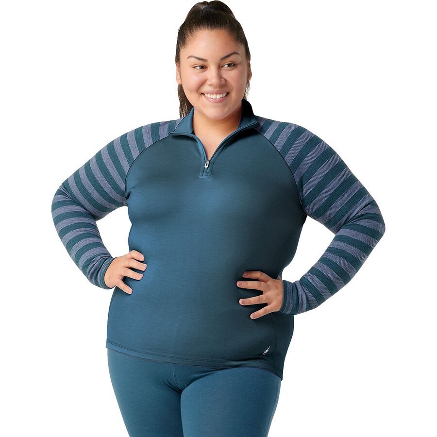 Classic Thermal Merino Pattern 1/4-Zip Plus Top - Women's