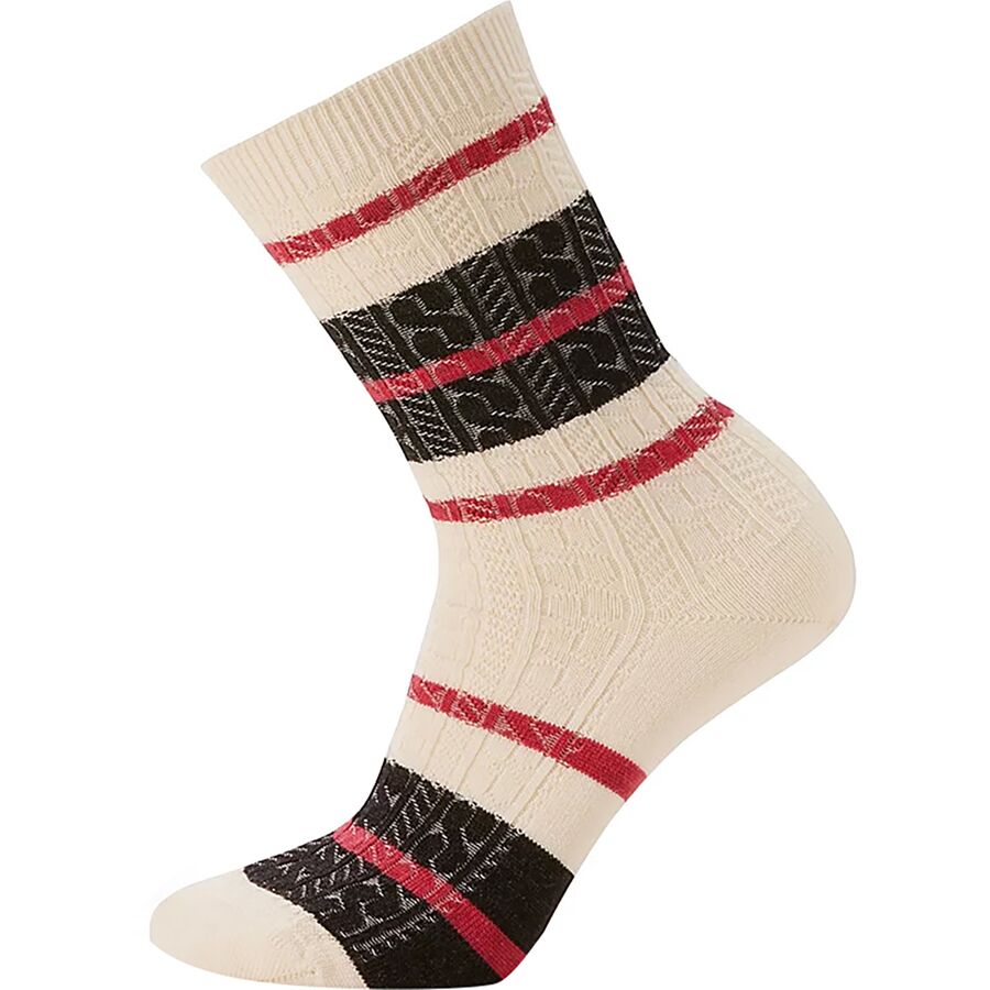Everyday Striped Cable Crew Sock - Women's