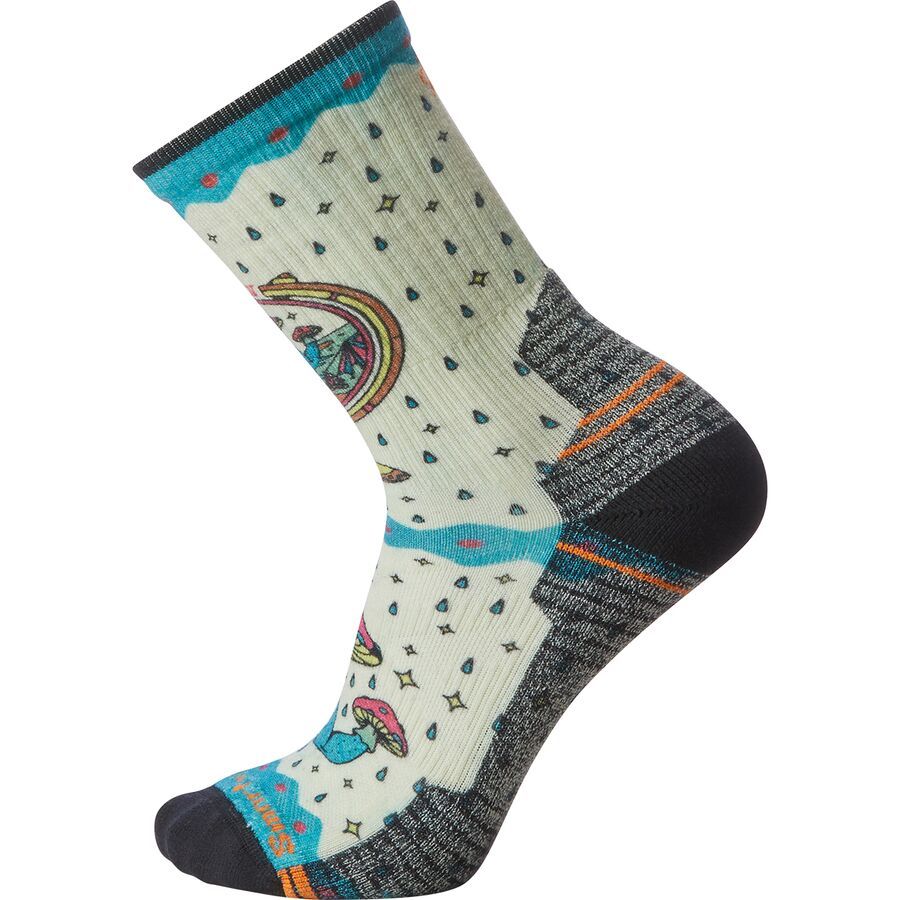 Hike Light Cushion Explore The Unknown Print Crew Socks