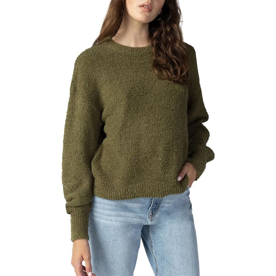 Plush Volume Sleeve Sweater - Women's