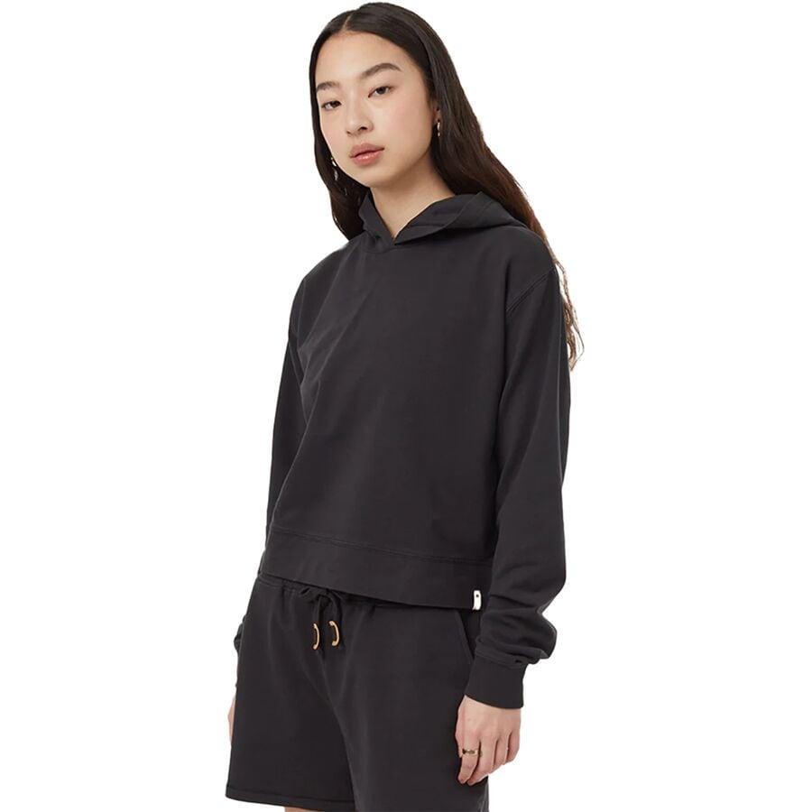 French Terry Cropped Hoodie - Women's