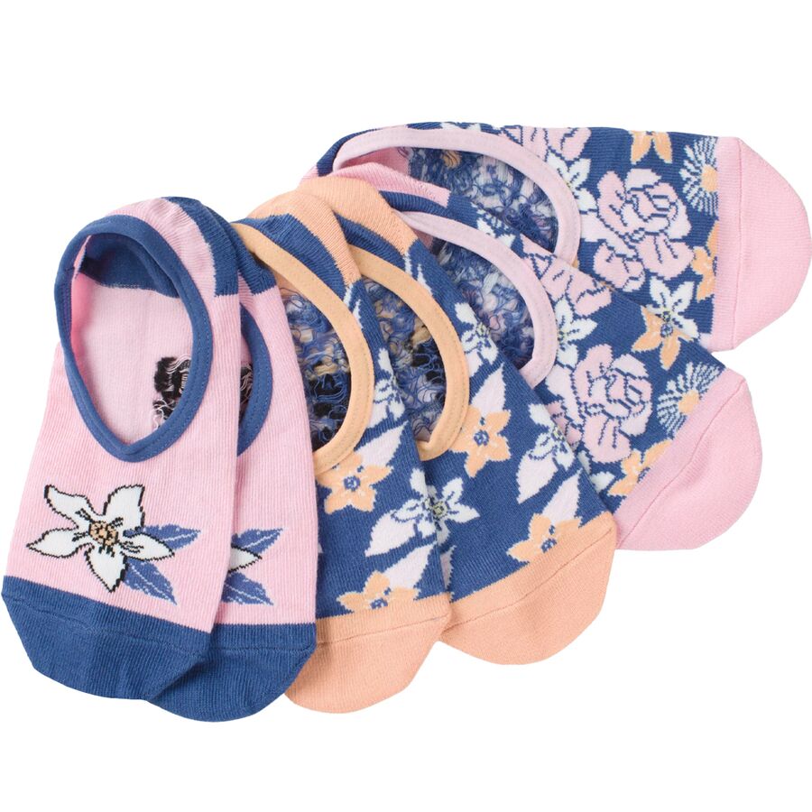 Retro Floral Canoodle Sock - 3-Pack - Women's