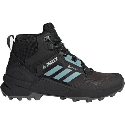Adidas TERREX - Terrex Swift R3 Mid GTX Hiking Boot - Women's - Core Black/Mint Ton/Grey Five