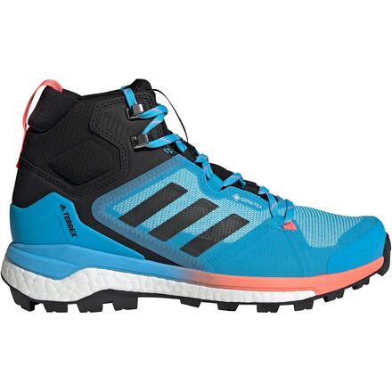 Adidas Outdoor - Terrex Skychaser 2 Mid GTX Hiking Boot - Women's - Sky Rush/Grey Six/Acid Red