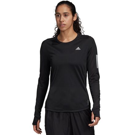 Adidas - Own The Run Long-Sleeve T-Shirt - Women's - Black
