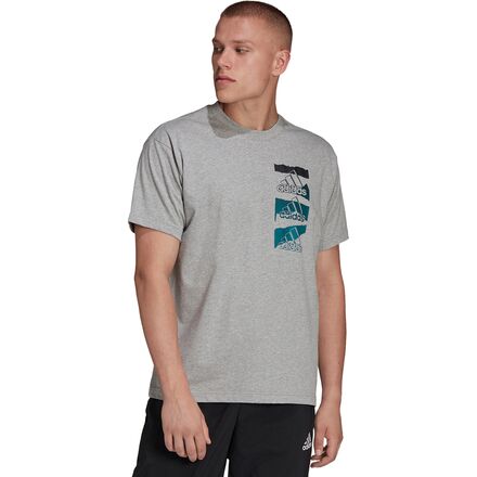 Adidas - Brand Love Front T-Shirt - Men's - Medium Grey Heather