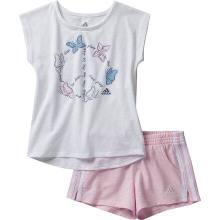 Adidas - Cotton French Terry Short Set - Infant Girls'