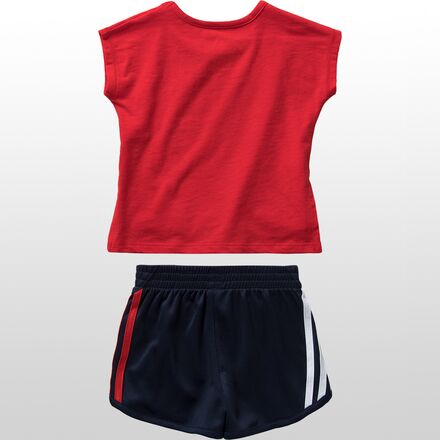 Adidas - Graphic T-Shirt Mesh Short Set - Infant Girls'