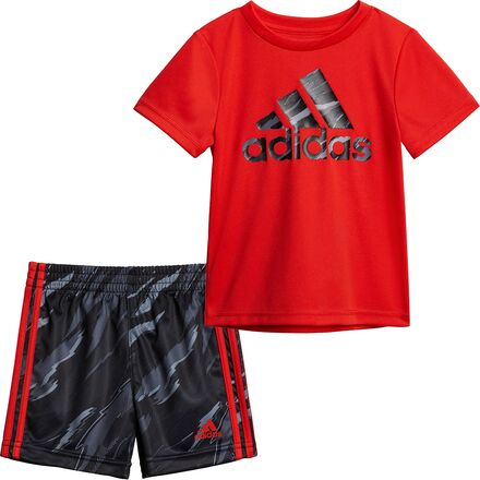 Adidas - Tiger Camo Short Set - Toddler Boys' - Vivid Red