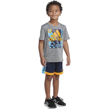 Adidas - Winner Short Set - Toddler Boys' - Charcoal Grey Heather