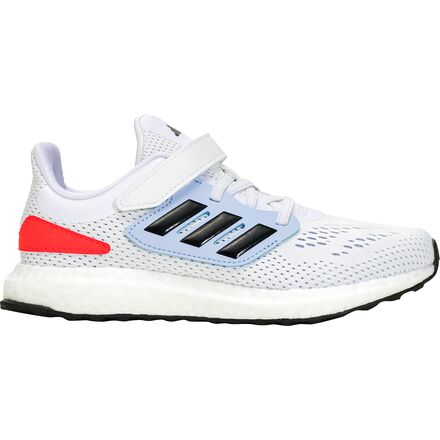 Adidas - Pureboost 22 C Shoe - Kids' - Feather White/Black/Blue Dawn
