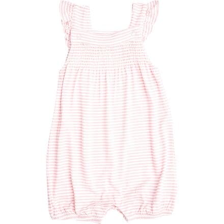 Angel Dear - Smocked Front Overall Shortie - Infant Girls'