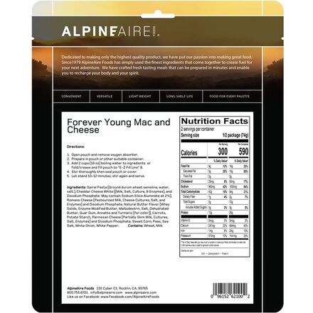 AlpineAire - Forever Young Mac & Cheese