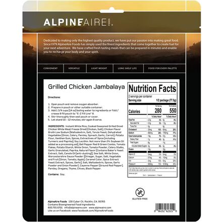 AlpineAire - Grilled Chicken Jambalaya