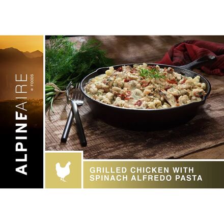 AlpineAire - Grilled Chicken with Spinach Alfredo Pasta