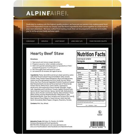 AlpineAire - Hearty Beef Stew