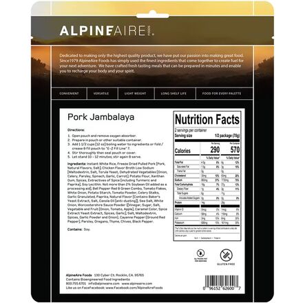 AlpineAire - Pork Jambalaya