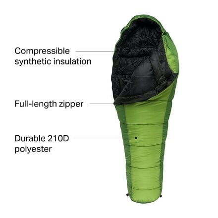 ALPS Mountaineering - Crescent Lake Sleeping Bag: 0F Synthetic