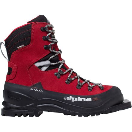 Alpina - Alaska 75mm Backcountry Boot - 2023 - Black/Red