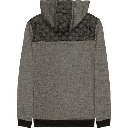 Alpha Beta - Full-Zip Hooded Jersey Lined Hood with Quilted Detail 