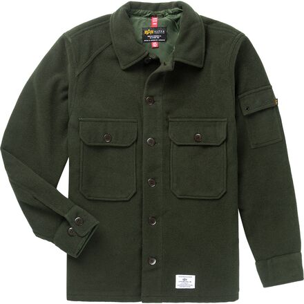 Alpha Industries - Wool Shirt Jacket - Dark Green