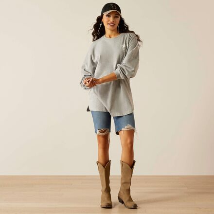 Ariat - Canvas Oversized T-Shirt - Women's