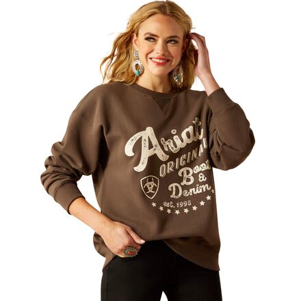 Oversized Crew Sweatshirt - Women's