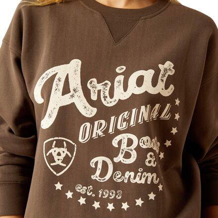 Ariat - Oversized Crew Sweatshirt - Women's