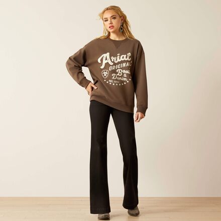 Ariat - Oversized Crew Sweatshirt - Women's