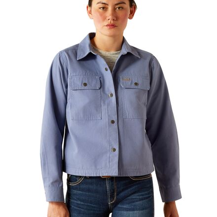 Rebar Cropped Woven Shirt Jacket - Women's
