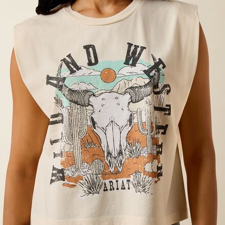 Ariat - Steer Skull Landscape T-Shirt - Women's