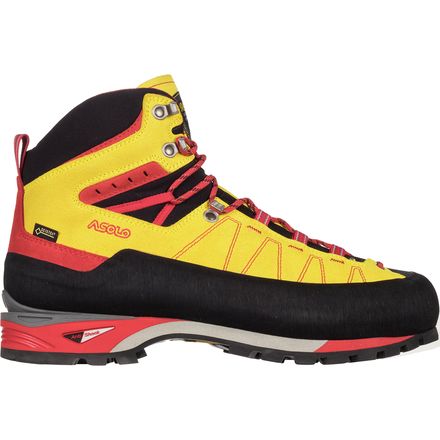 Asolo - Piz GV Mountaineering Boot - Men's - Mimosa/Fire Red
