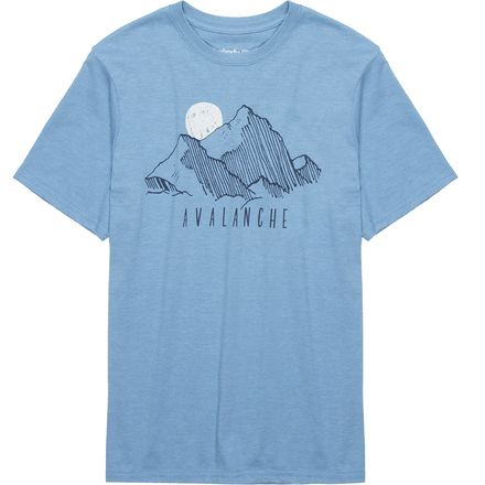 Avalanche - Mountain Graphic T-Shirt - Men's