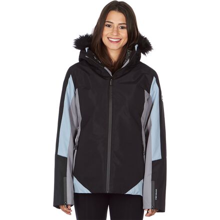 Avalanche - Faux Fur 3-in-1 Systems Jacket - Women's - Black/Grey