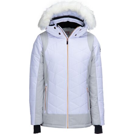 Avalanche - Faux Fur Quilted Jacket - Women's - White