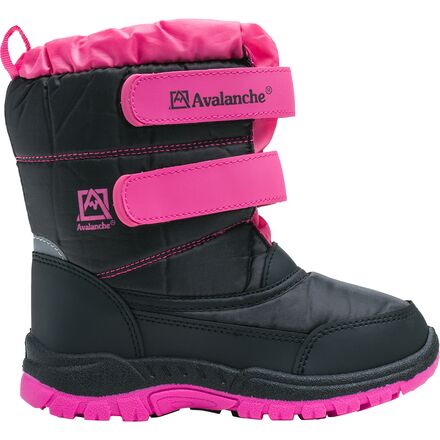 Avalanche - Strap Snow Boot - Girls' - Black/Fuchsia