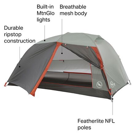 Big Agnes - Copper Spur HV UL2 MtnGLO Tent: 2-Person 3-Season