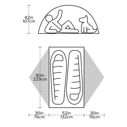 Big Agnes - Blacktail 2 Tent: 2-Person 3-Season