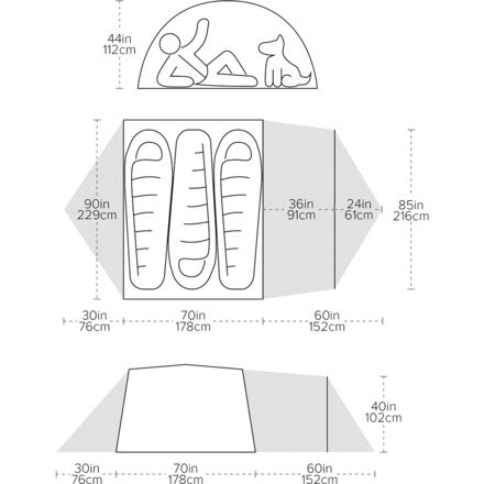 Big Agnes - Blacktail 3 Hotel Tent: 3-Person 3-Season