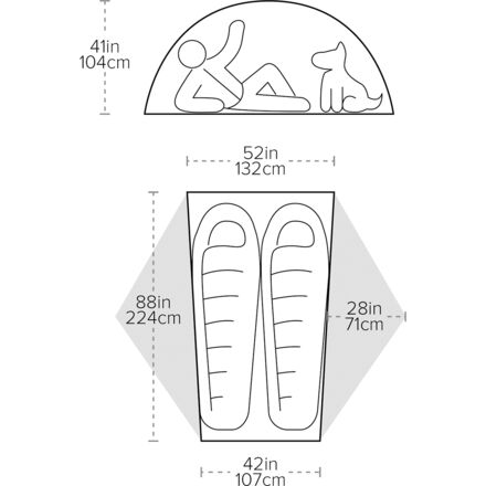 Big Agnes - Copper Spur UL2 Tent: 2-Person 3-Season