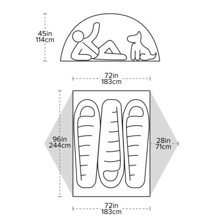 Big Agnes - Copper Spur UL3 XL Tent: 3-person 3-season