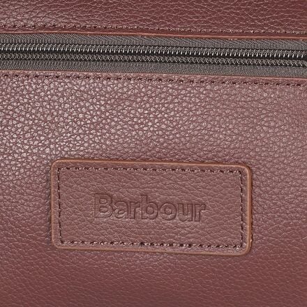 Barbour - Leather Washbag