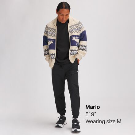 Backcountry - Merino Wool/Organic Cotton Textured Cardigan Sweater - Men's