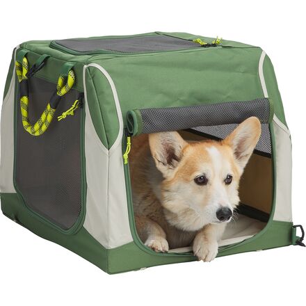Backcountry - x Petco The Foldable Dog Travel Crate - Evergreen/Sulphur Spring