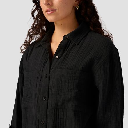 Backcountry - Long Cotton Gauze Long-Sleeve Button-Down - Women's
