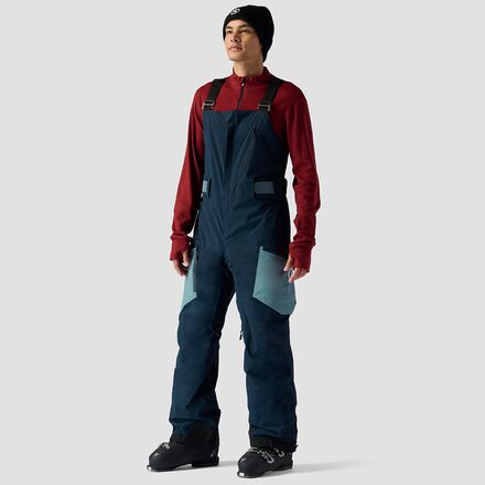 Backcountry - Last Chair Stretch Insulated Bib Pant - Men's - Carbon/Goblin Blue