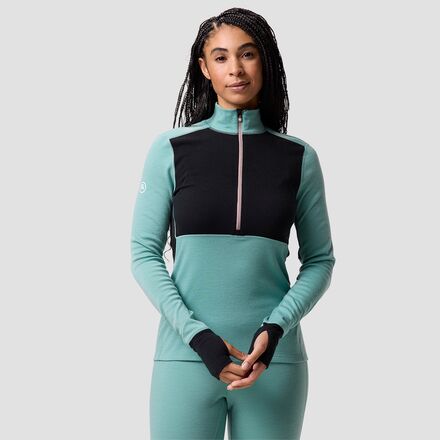 Cedars RWS Merino Mid-Wt Baselayer 1/4-Zip Top - Women's