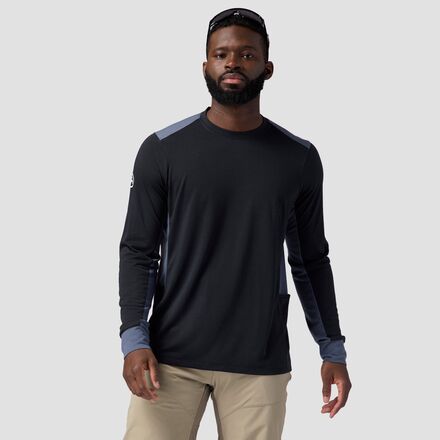Backcountry - Slickrock Drirelease Long-Sleeve Tech T-Shirt - Men's - Black/Turbulence